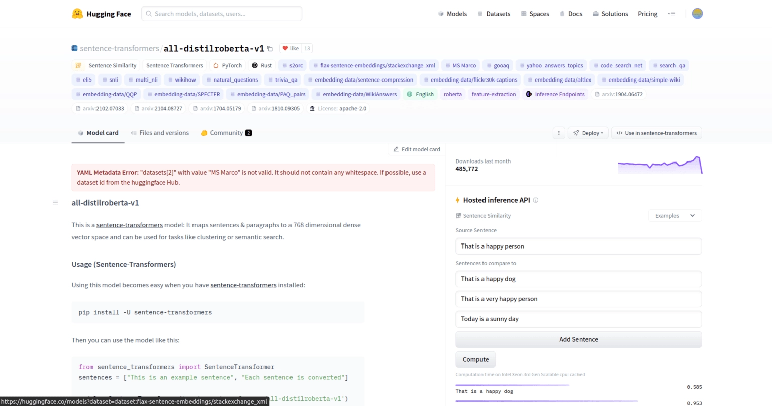 Embedding Model Setup