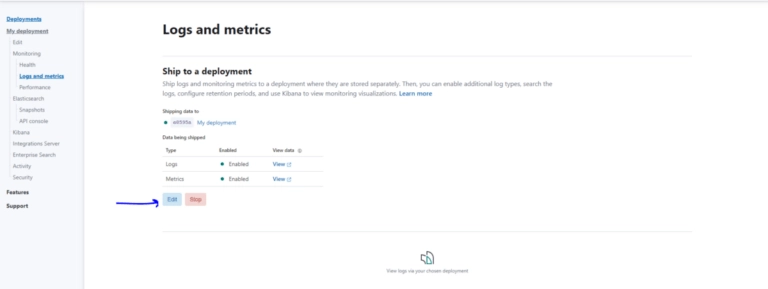 Edit Monitoring Options