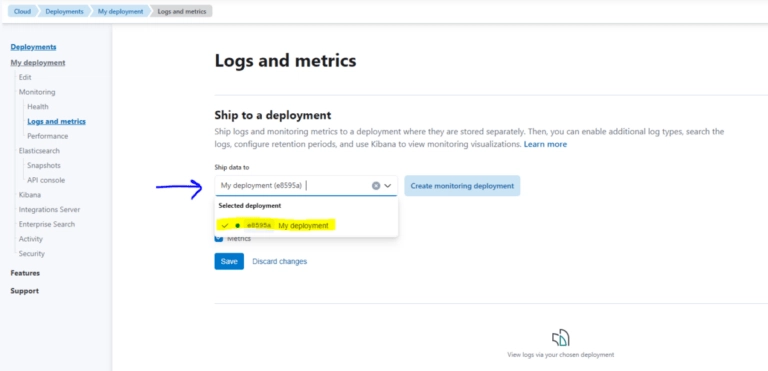 Logs Metrics Config